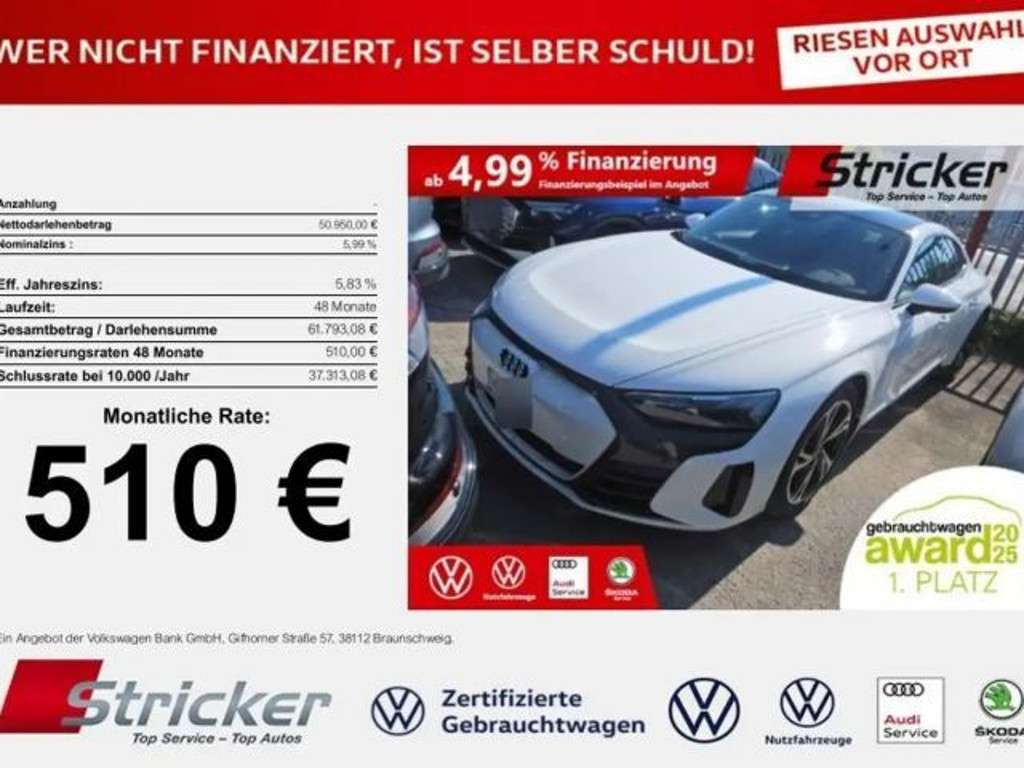 Audi e-tron GT 2023 Elektrisch