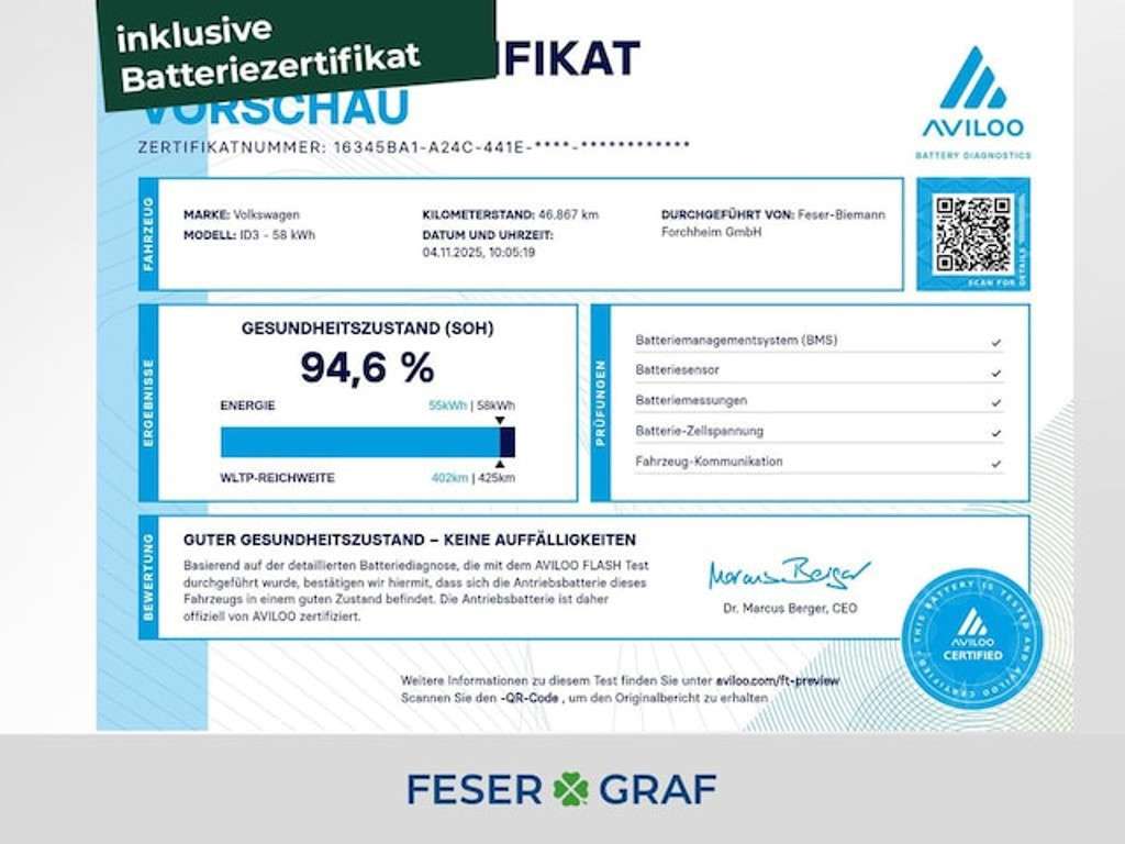 Volkswagen ID.3 2021 Elektrisch