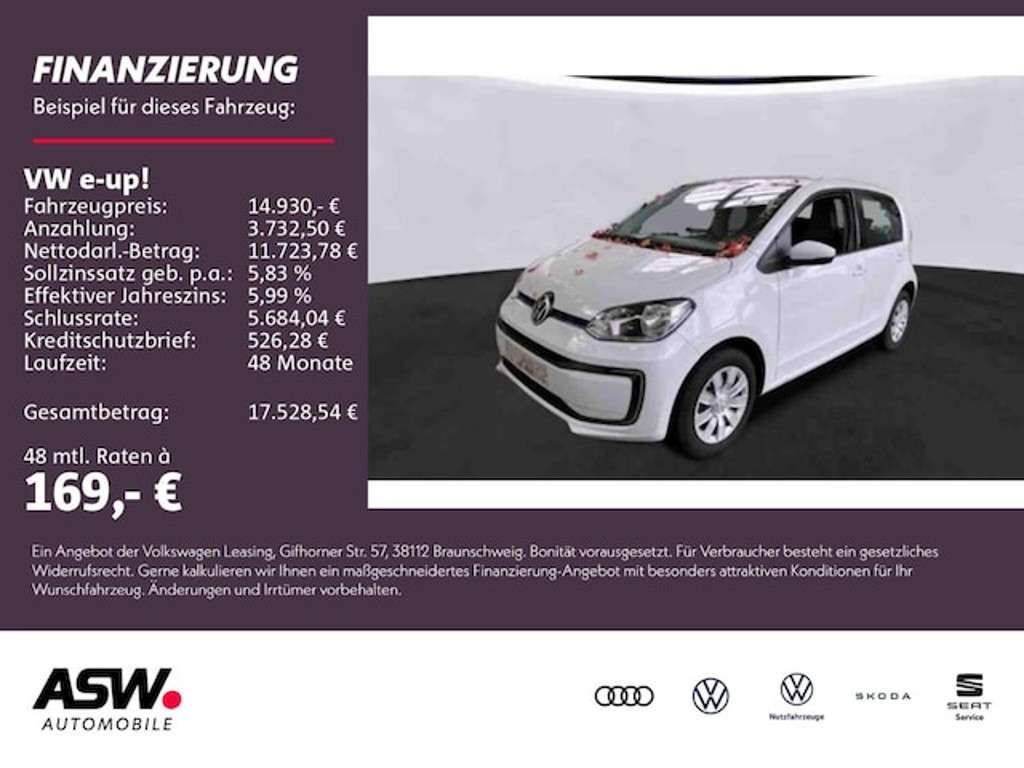 Volkswagen e-Up! 2021 Elektrisch