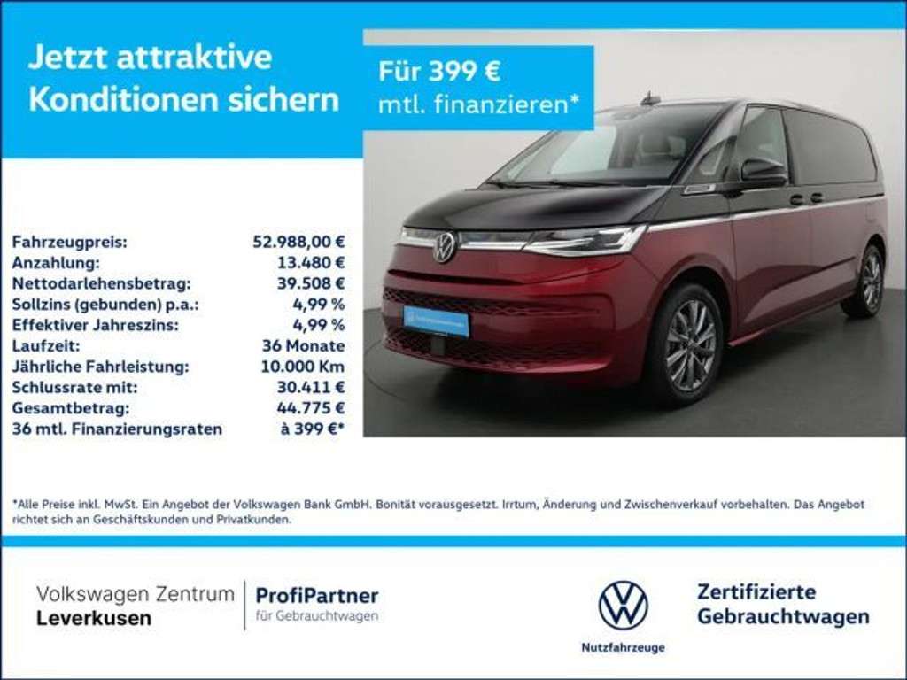 Volkswagen Multivan 2023 Hybride Benzine