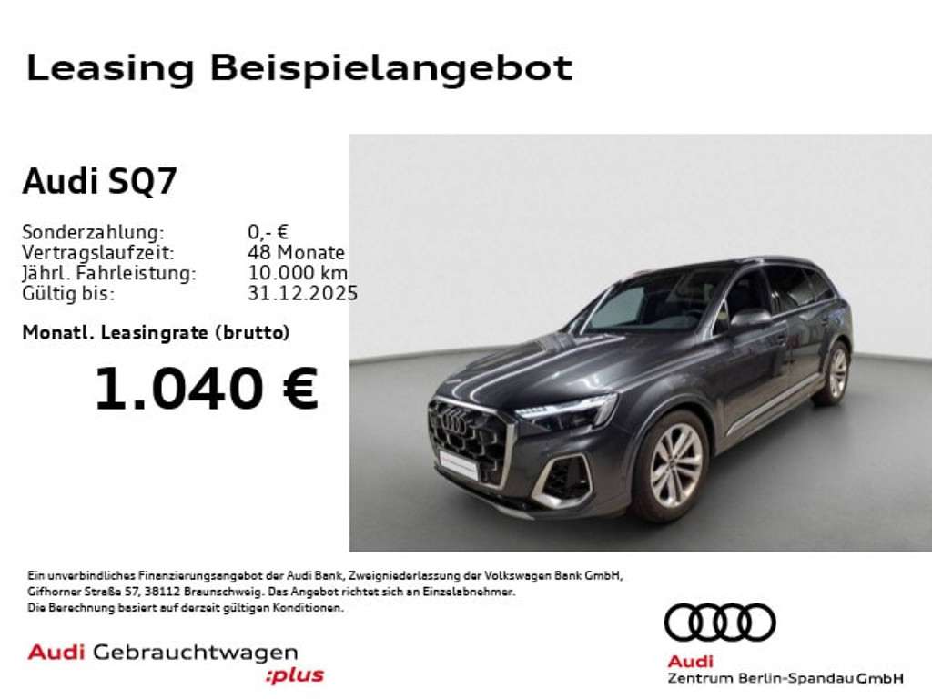 Audi SQ7 2025 Benzine