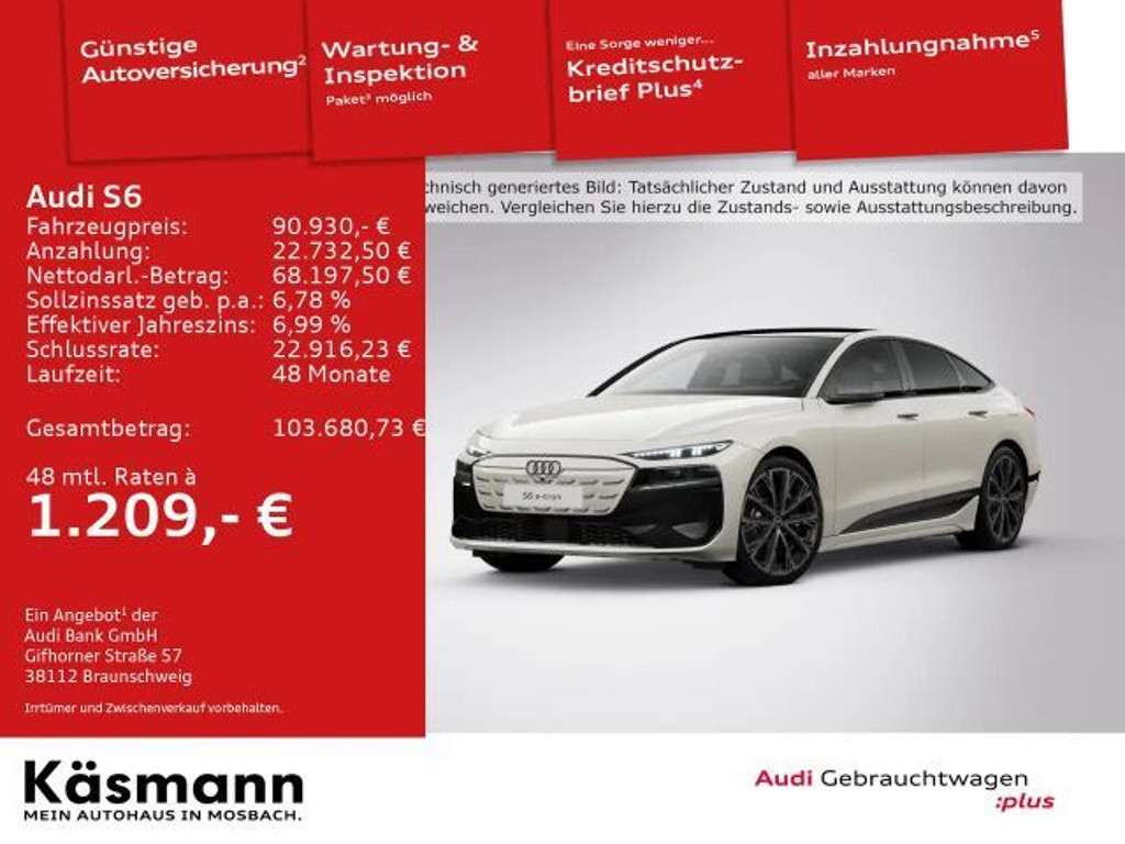 Audi S6 e-tron 2025 Elektrisch