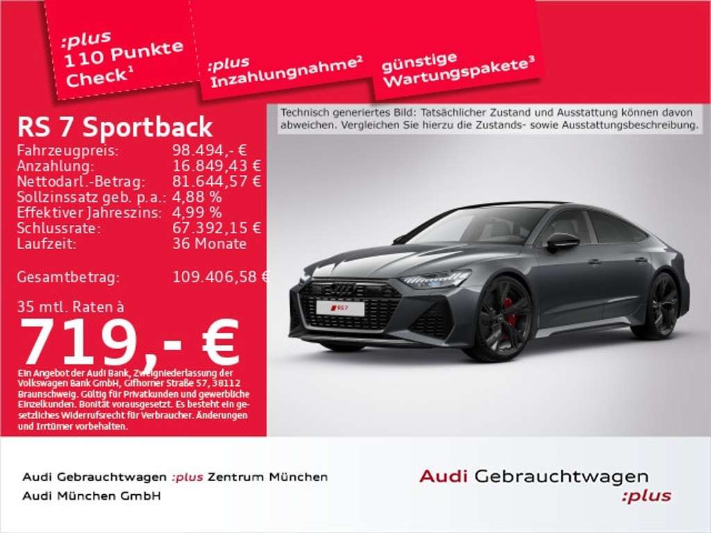 Audi RS7 2023 Benzine