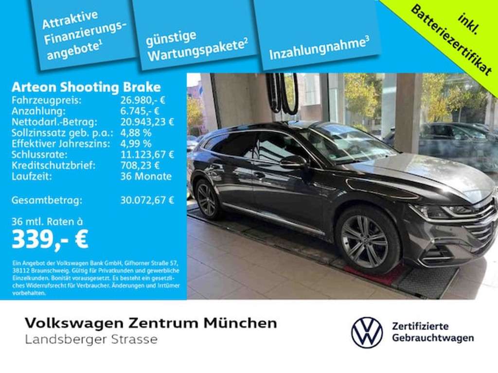 Volkswagen Arteon Shooting Brake 2022 Hybride Benzine