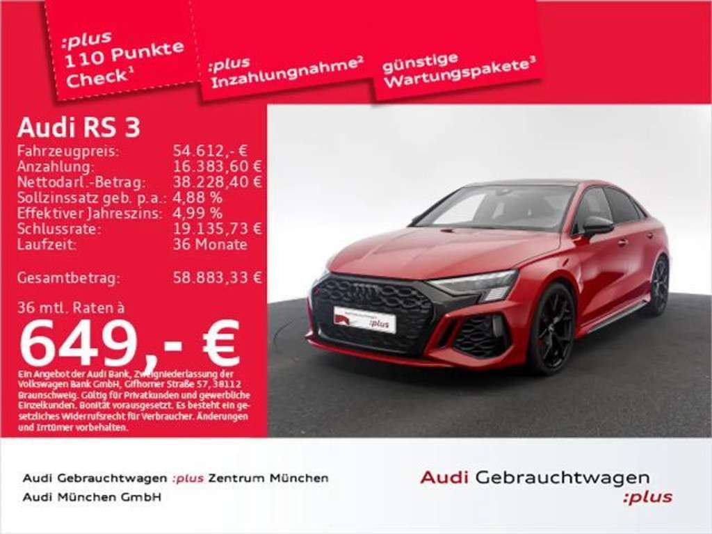 Audi RS3 2022 Benzine