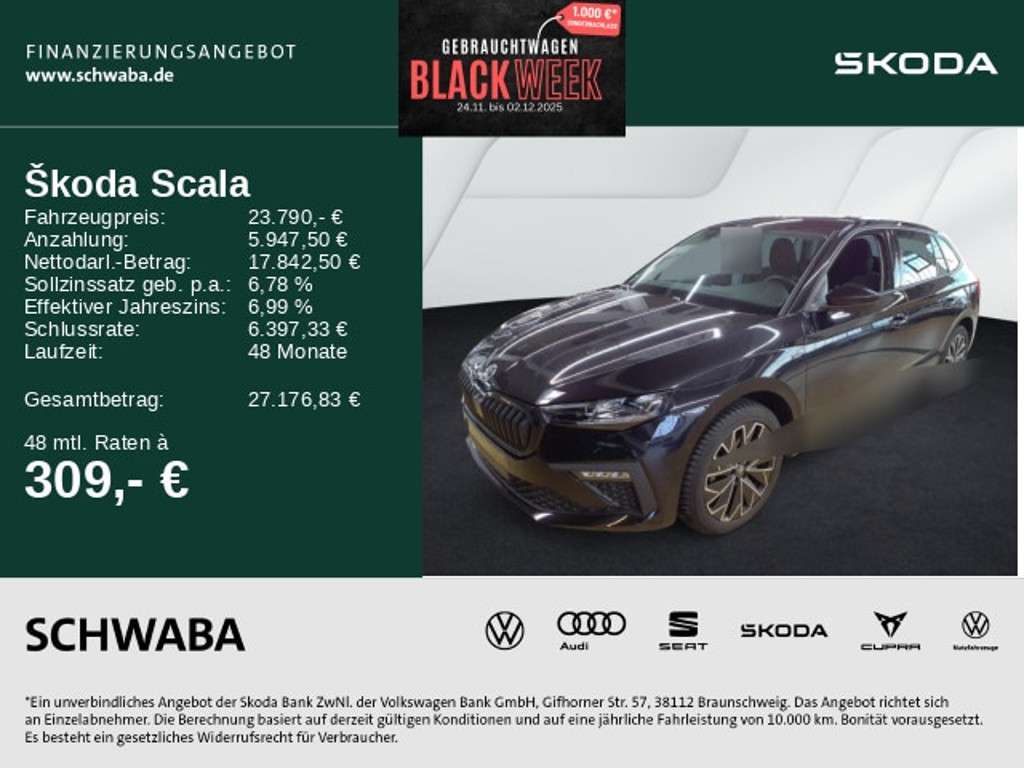 Skoda Scala 2025 Benzine