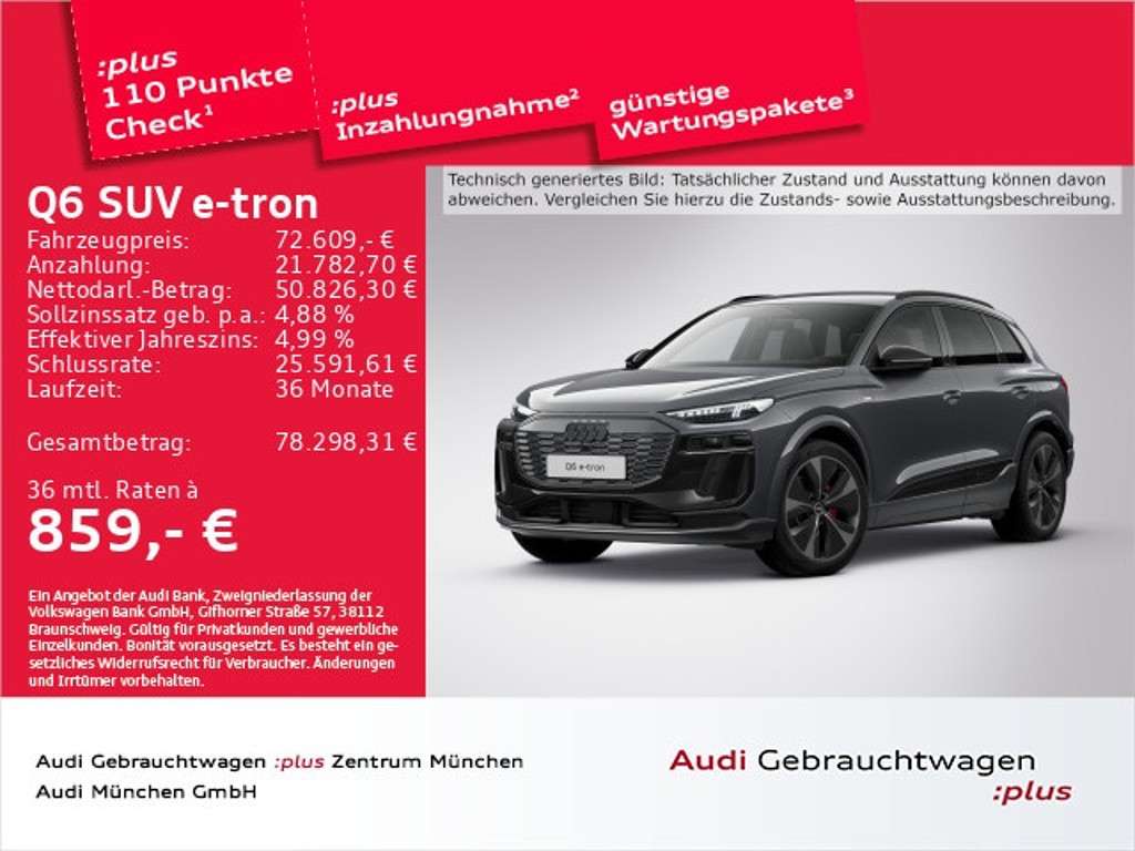 Audi Q6 e-tron 2025 Elektrisch