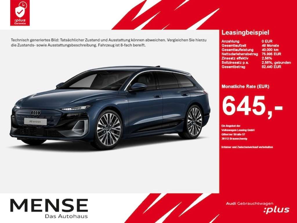 Audi A6 e-tron 2025 Elektrisch