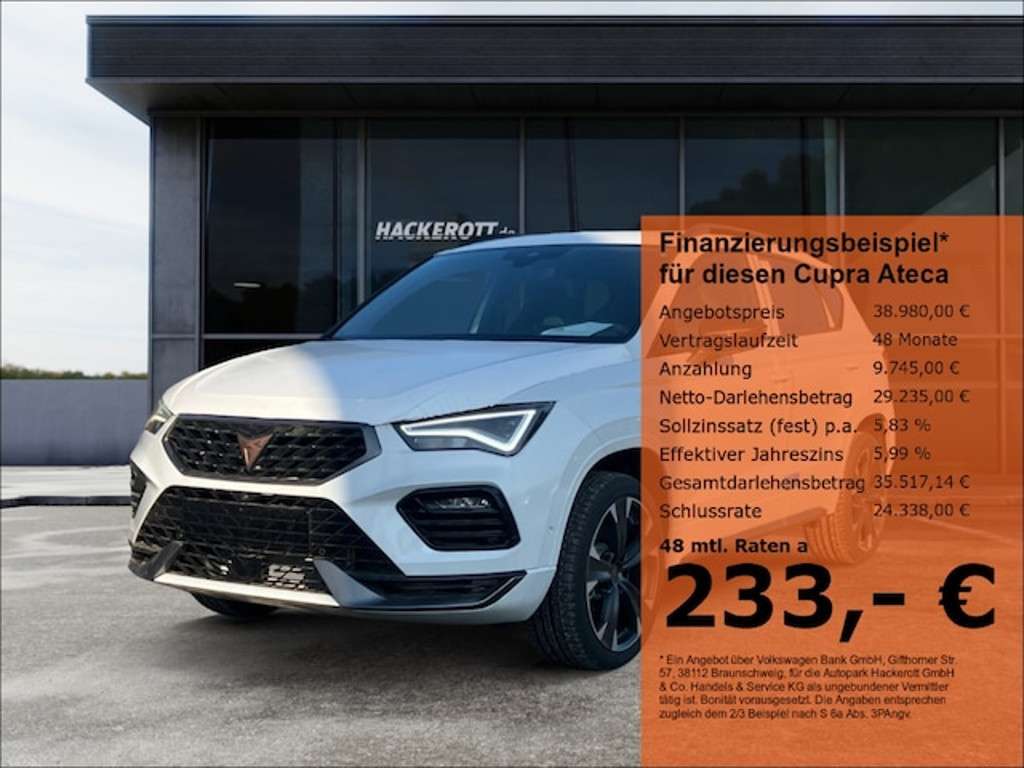 Cupra Ateca 2025 Benzine