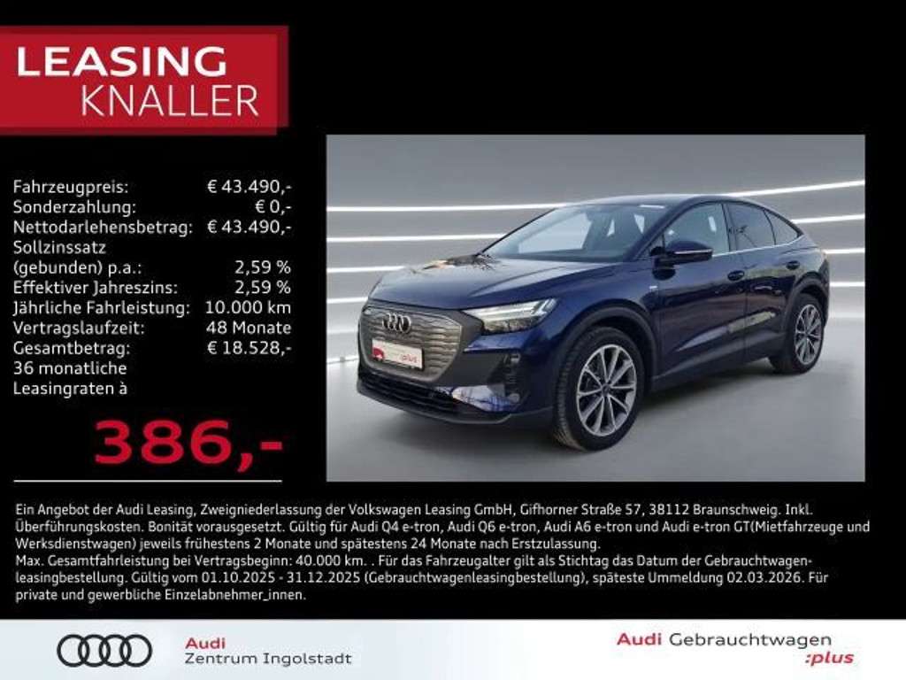 Audi Q4 e-tron 2025 Elektrisch