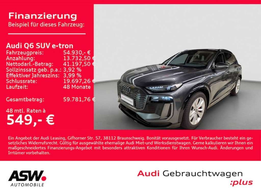 Audi Q6 e-tron 2025 Elektrisch