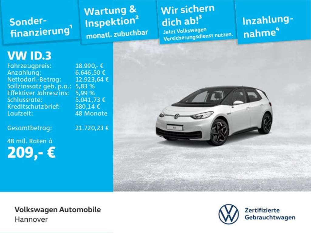 Volkswagen ID.3 2021 Elektrisch