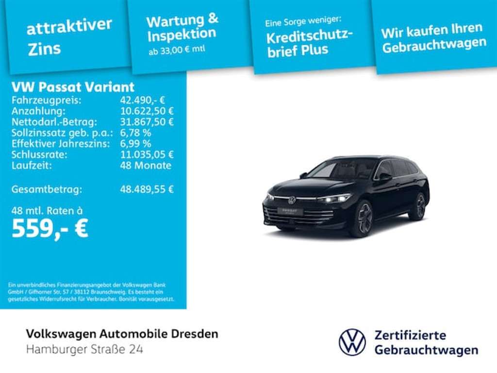 Volkswagen Passat 2025 Hybride Benzine