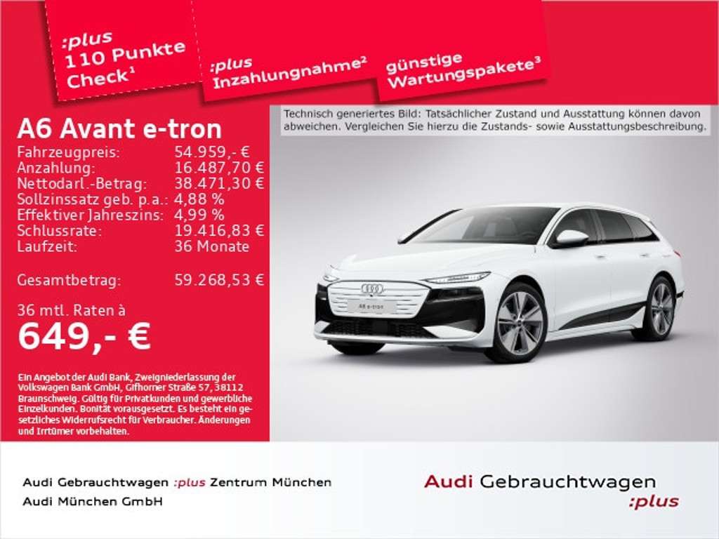 Audi A6 e-tron 2025 Elektrisch