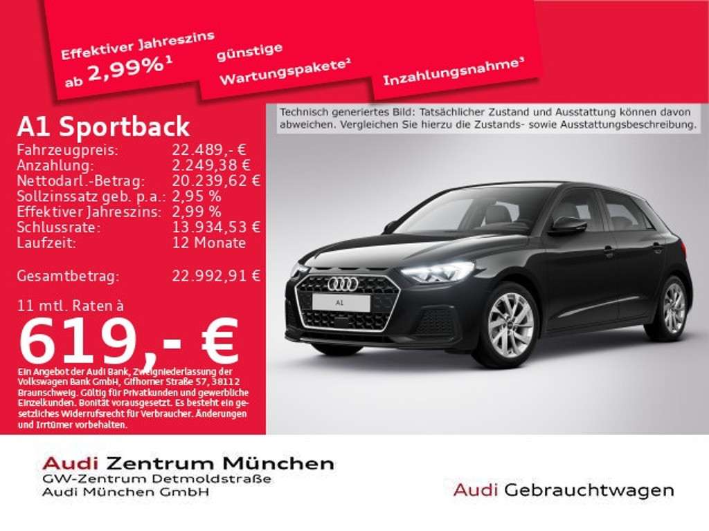 Audi A1 2022 Benzine