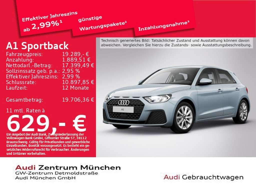 Audi A1 2022 Benzine