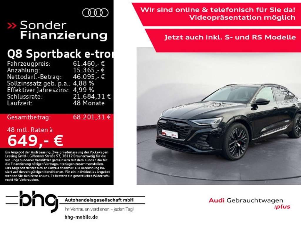 Audi Q8 e-tron 2023 Elektrisch