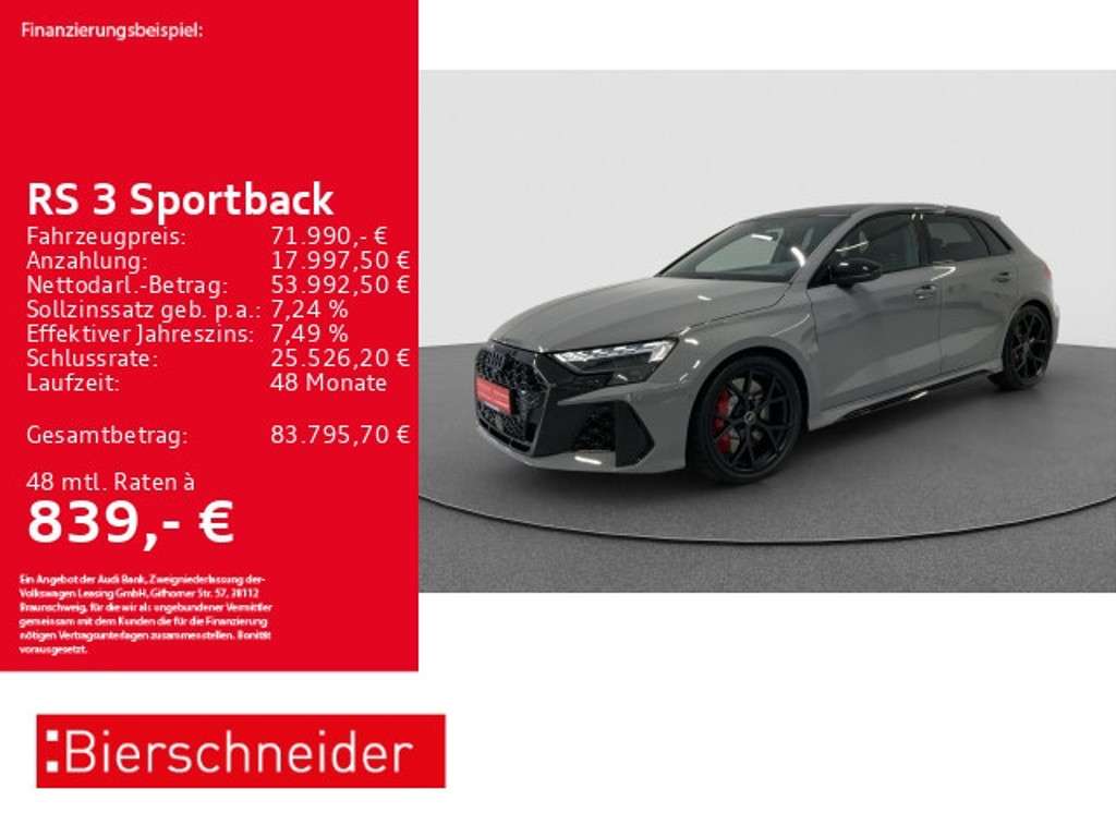 Audi RS3 2025 Benzine