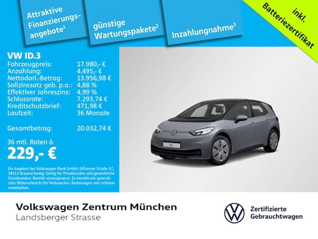 Volkswagen ID.3 2021 Elektrisch