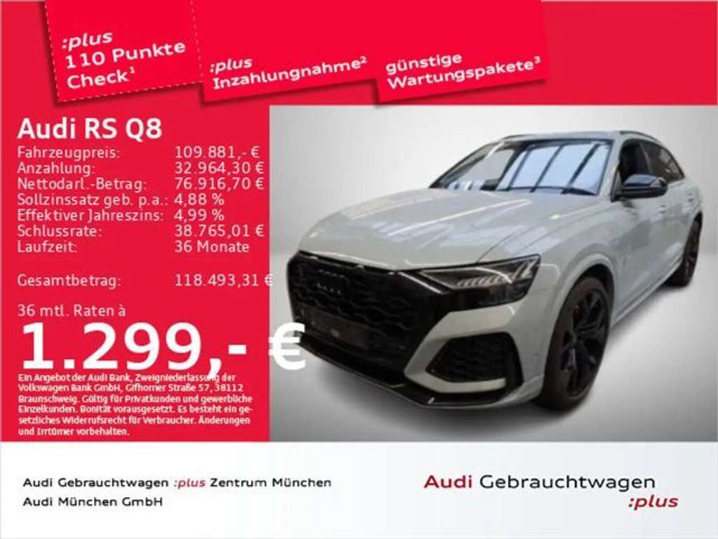 Audi RS Q8 2022 Benzine