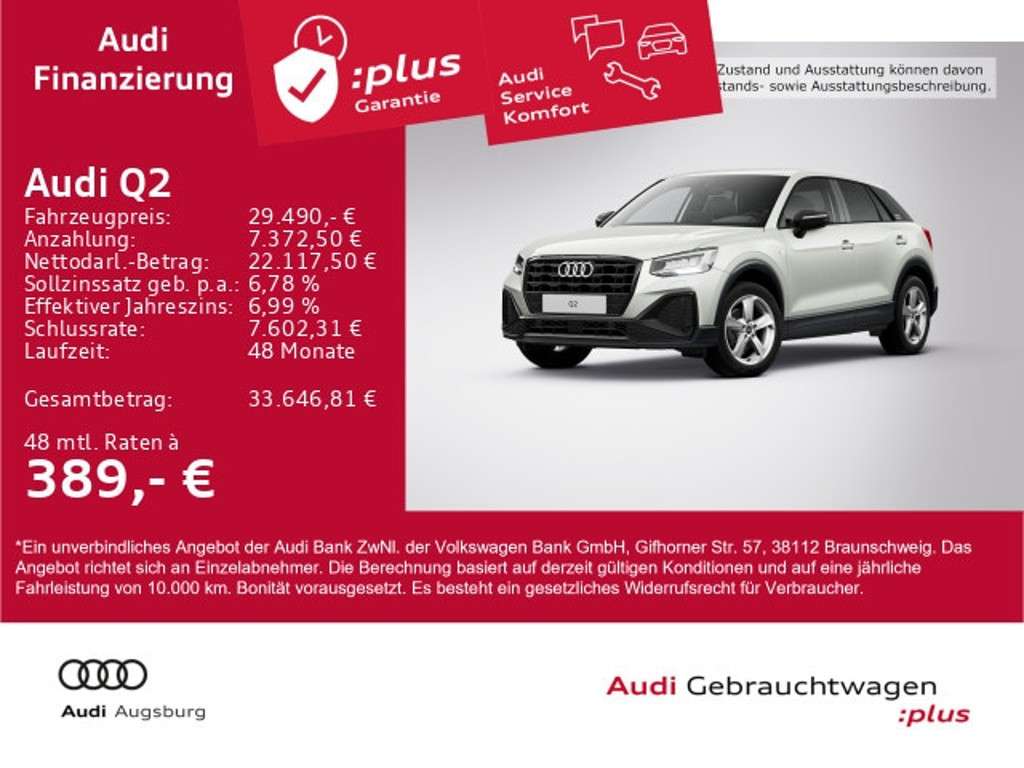 Audi Q2 2025 Benzine