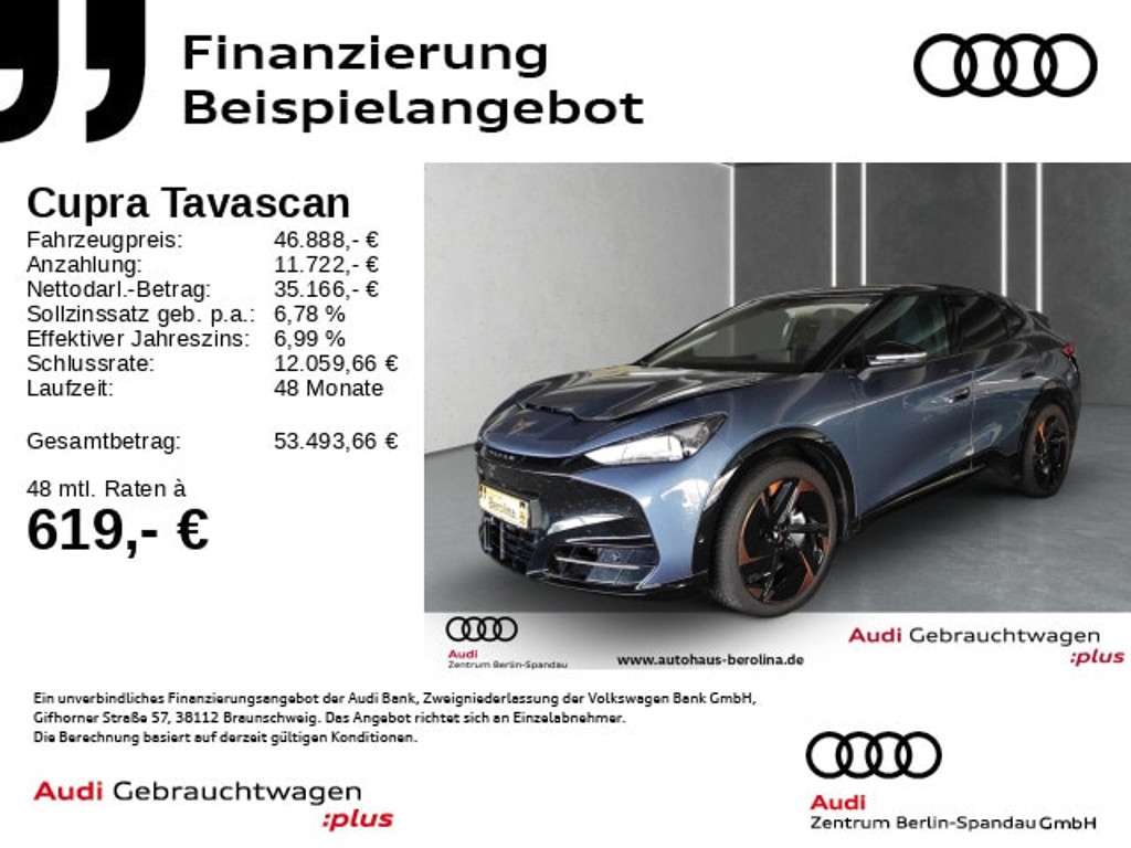 Cupra Tavascan 2025 Elektrisch
