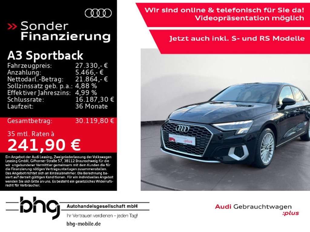 Audi A3 2022 Hybride Benzine
