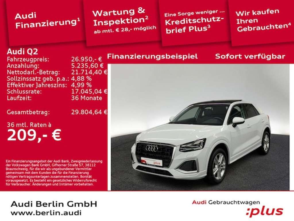 Audi Q2 2022 Benzine