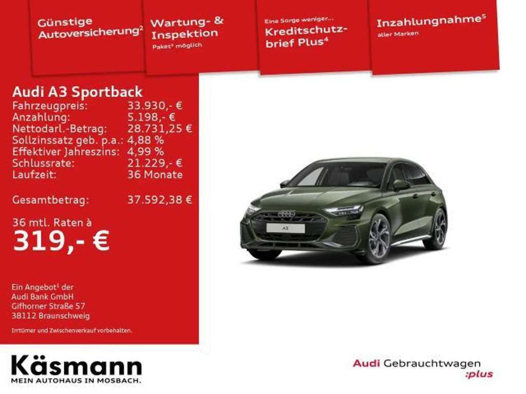 Audi A3 2025 Benzine