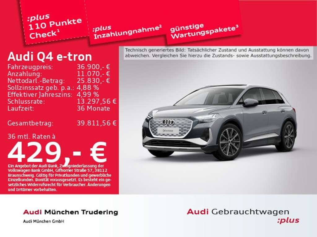 Audi Q4 e-tron 2022 Elektrisch