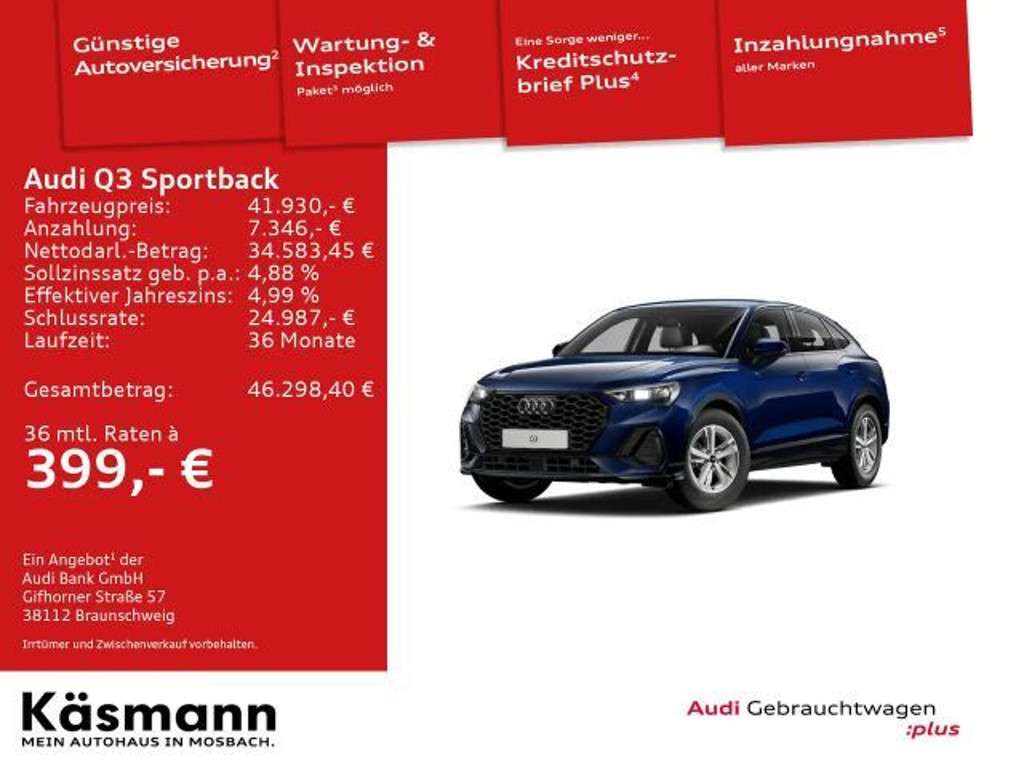 Audi Q3 2025 Benzine